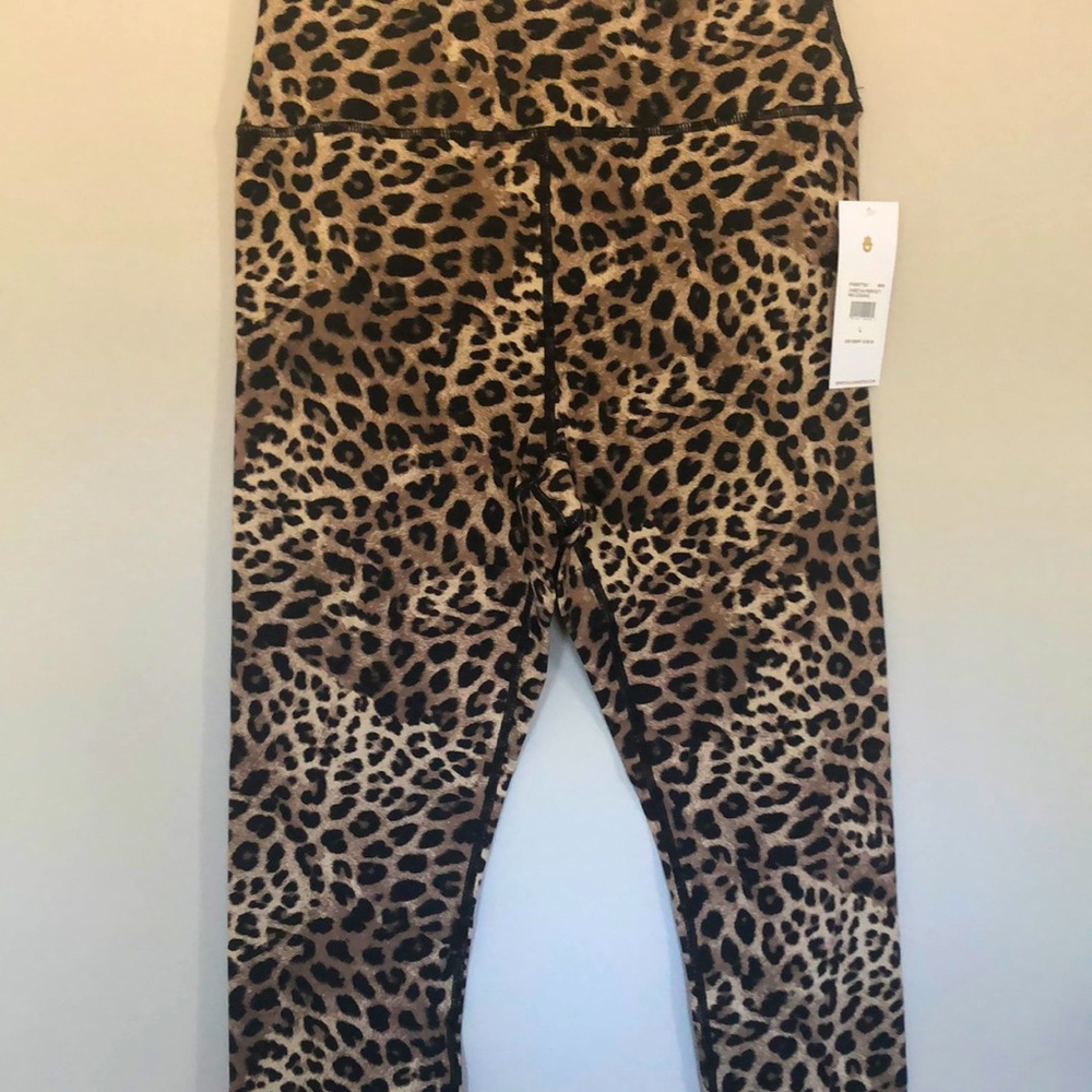 Spiritual Gangster Leopard Print Leggings in Brown and Black